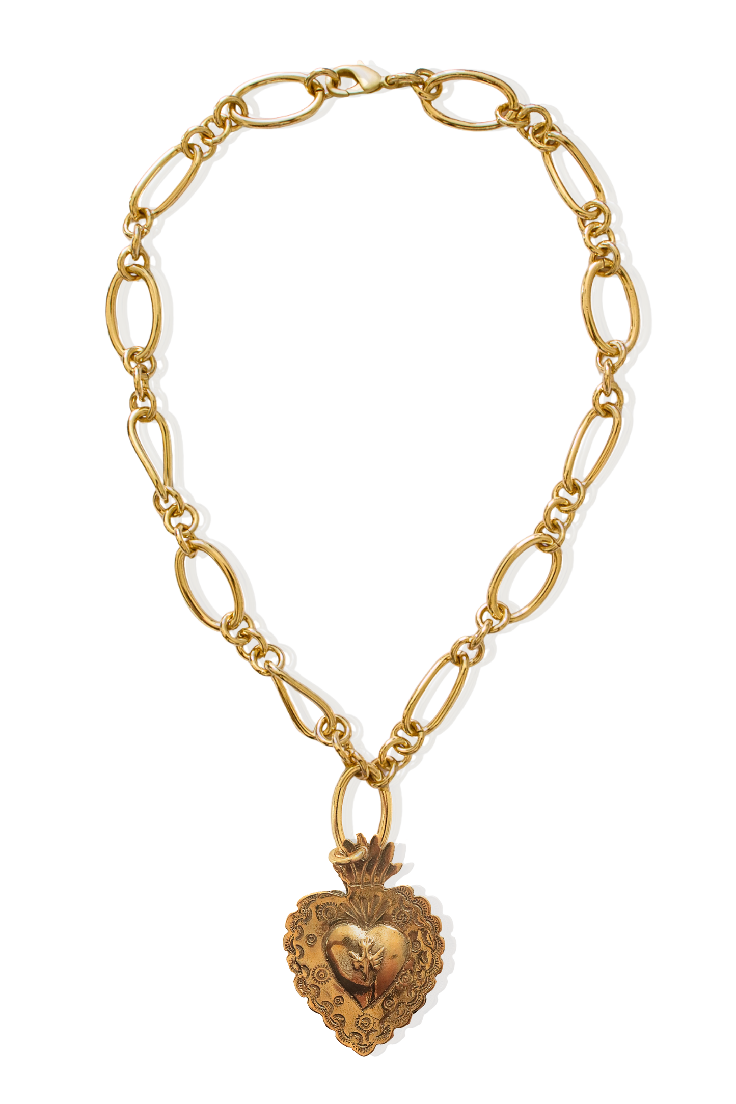 Divine Dove Sacred Heart Necklace