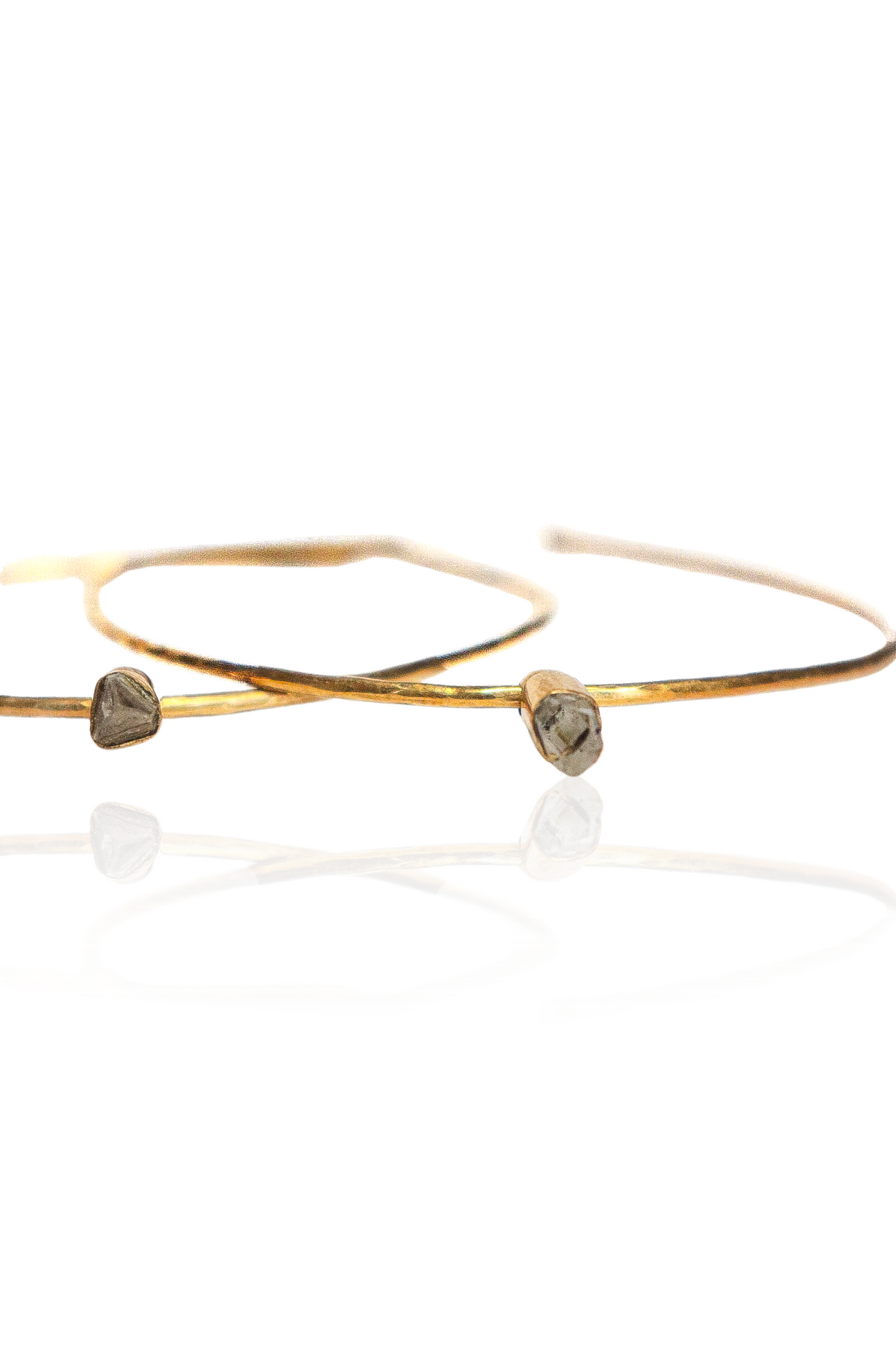 Crystal Quartz Hoop Earrings