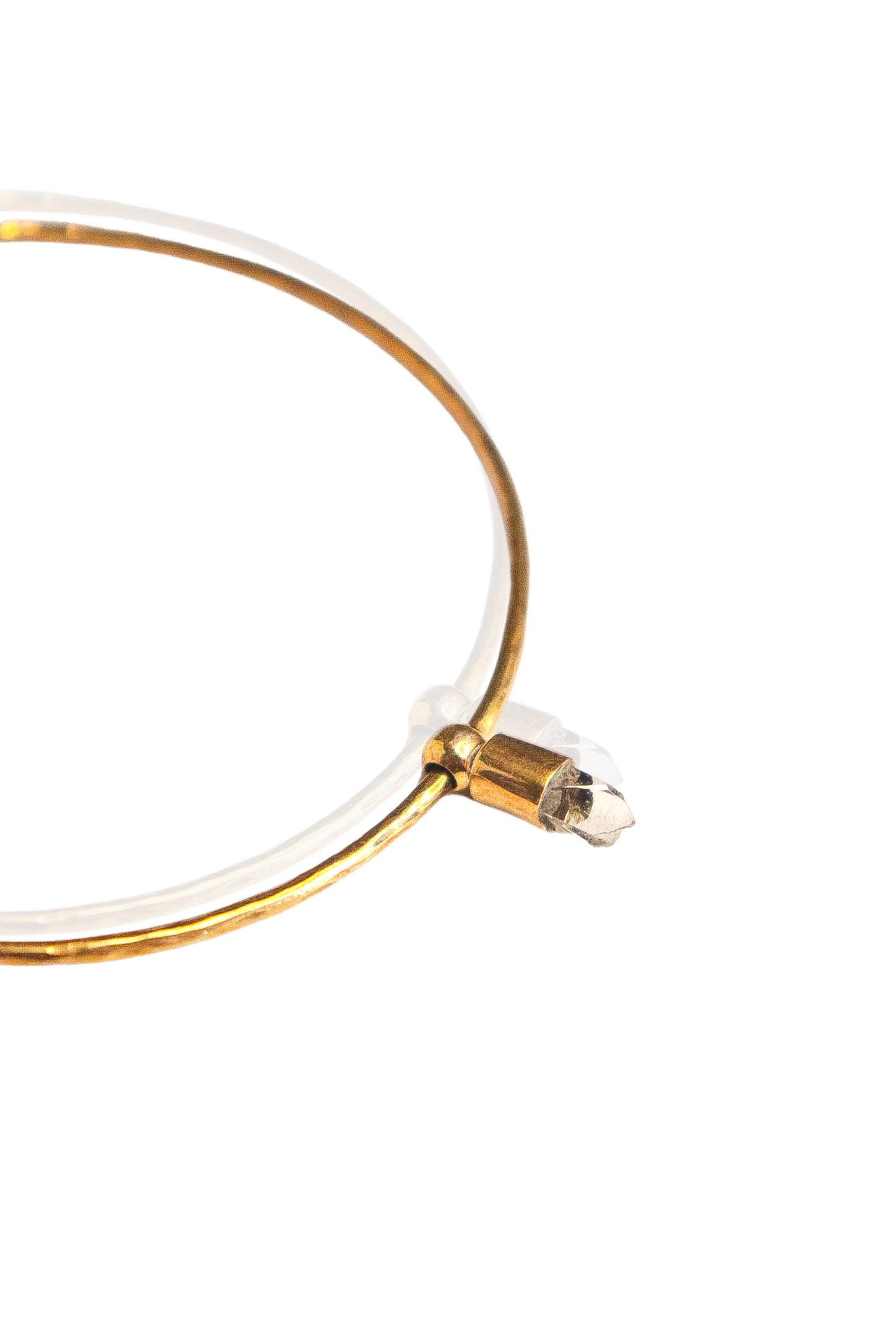 Crystal Quartz Hoop Earrings