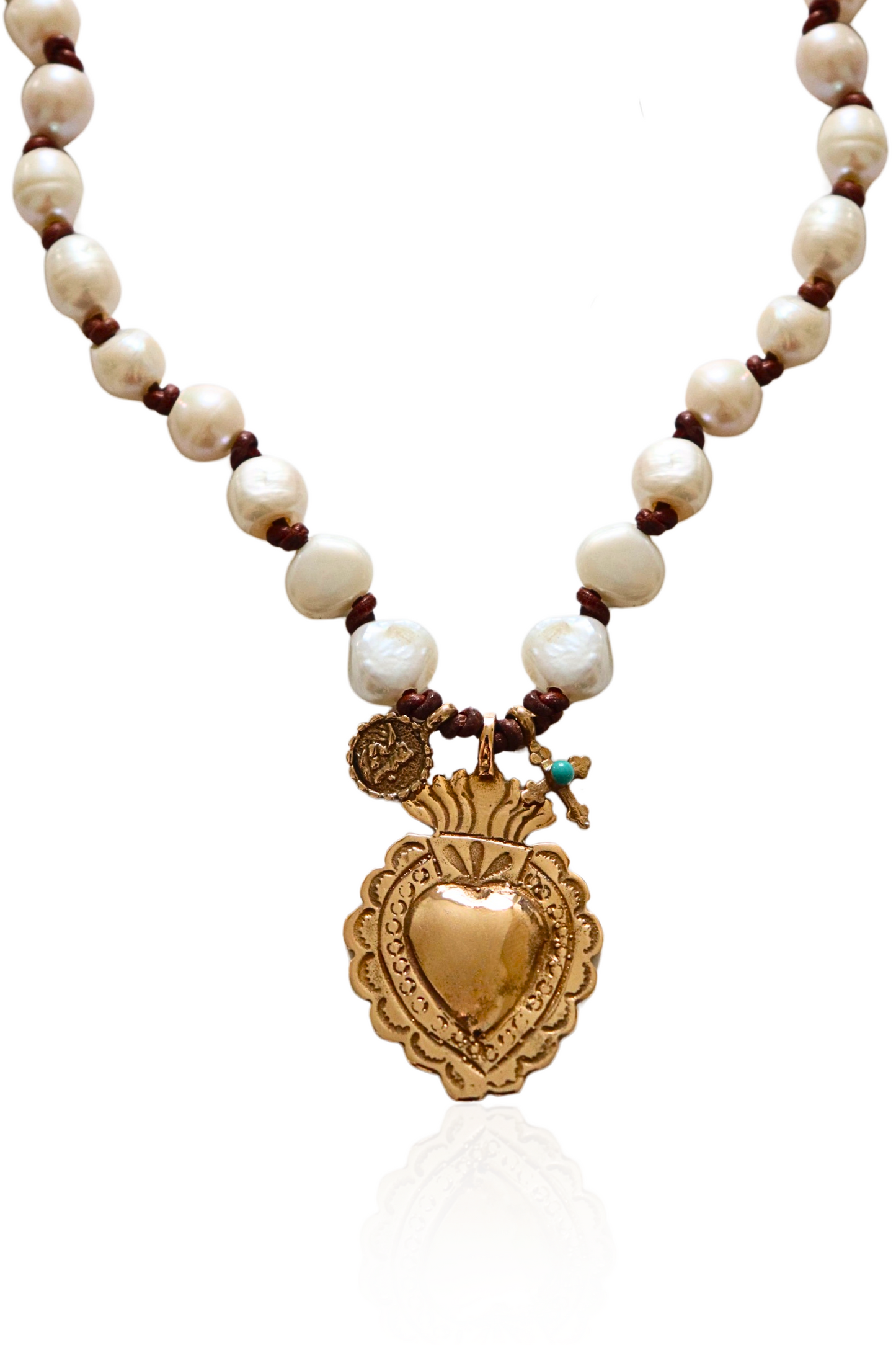 Sacred Trio Pearl Necklace