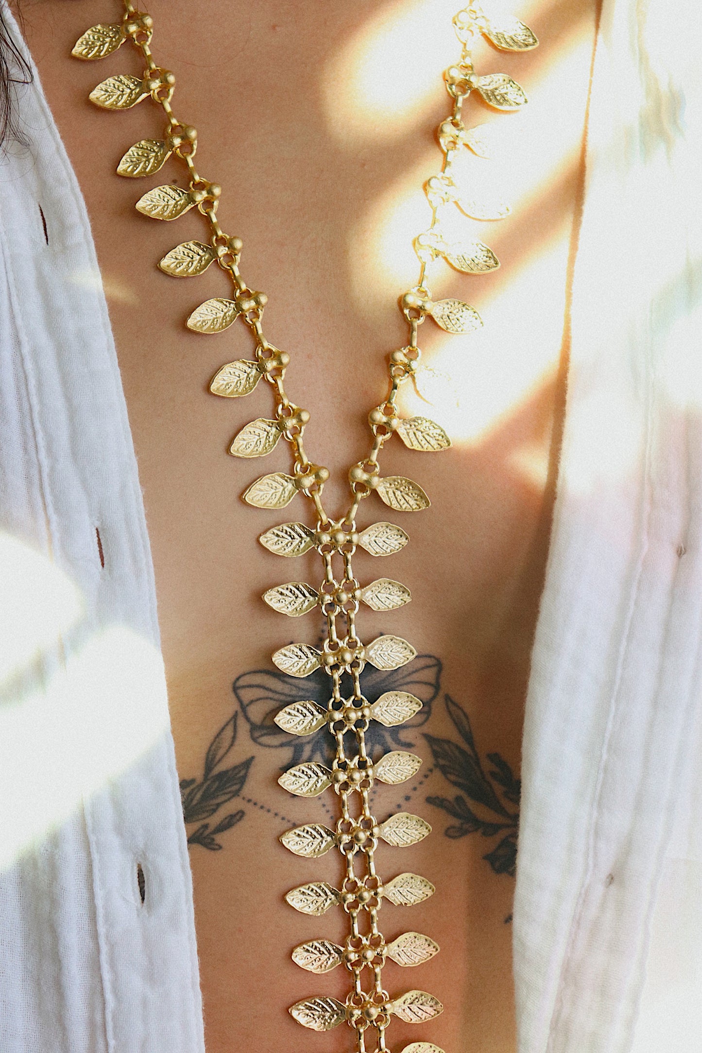 Gold Zipper Necklace
