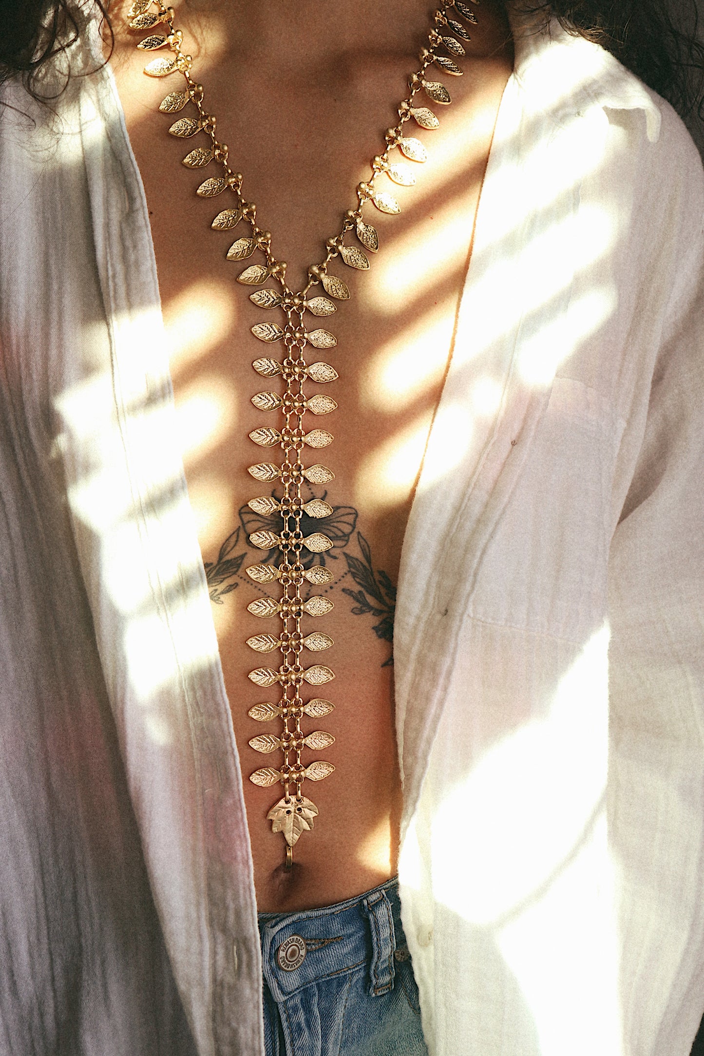 Gold Zipper Necklace