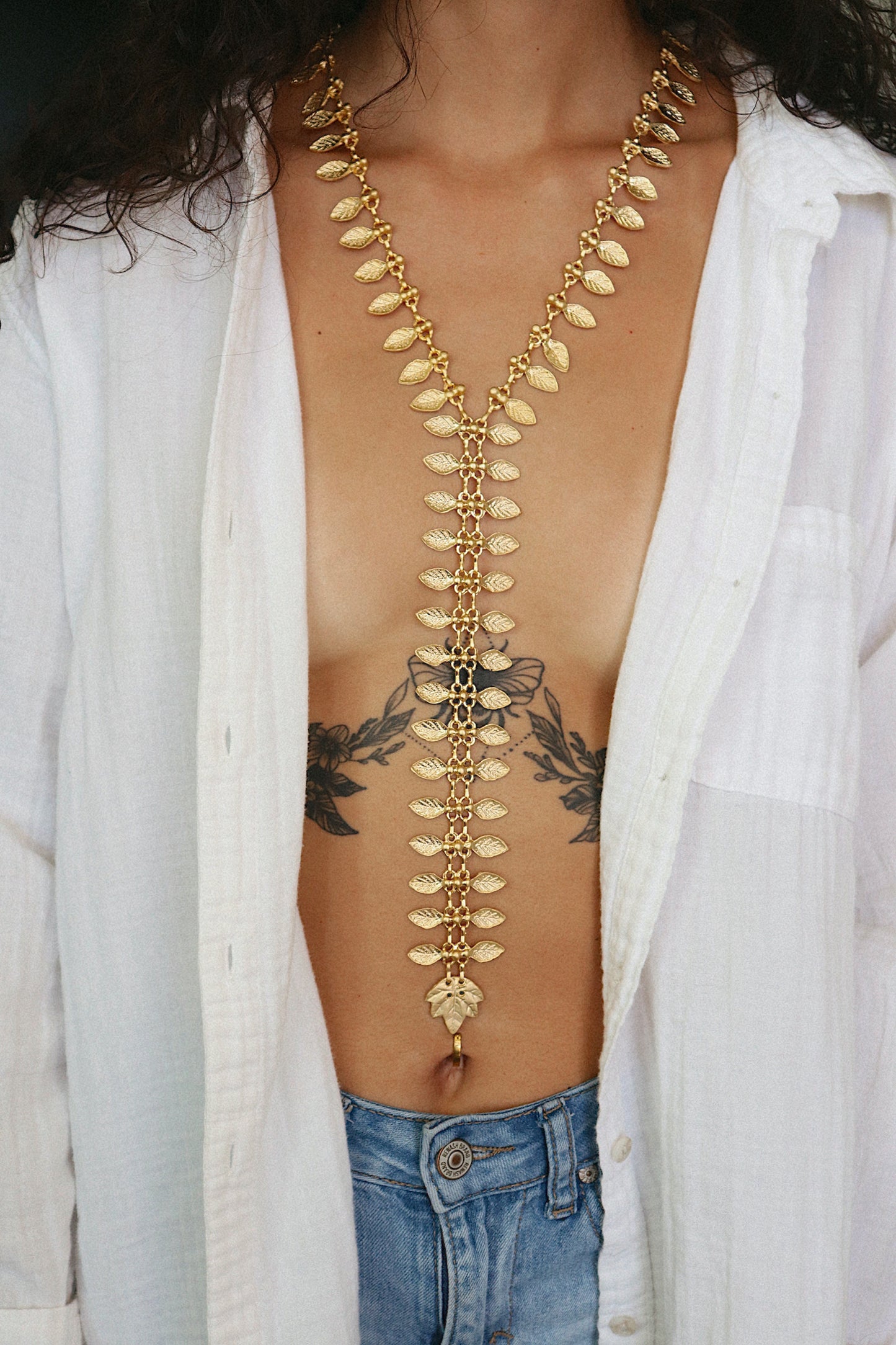 Gold Zipper Necklace
