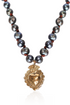 Sacred Heart Pearl Necklace