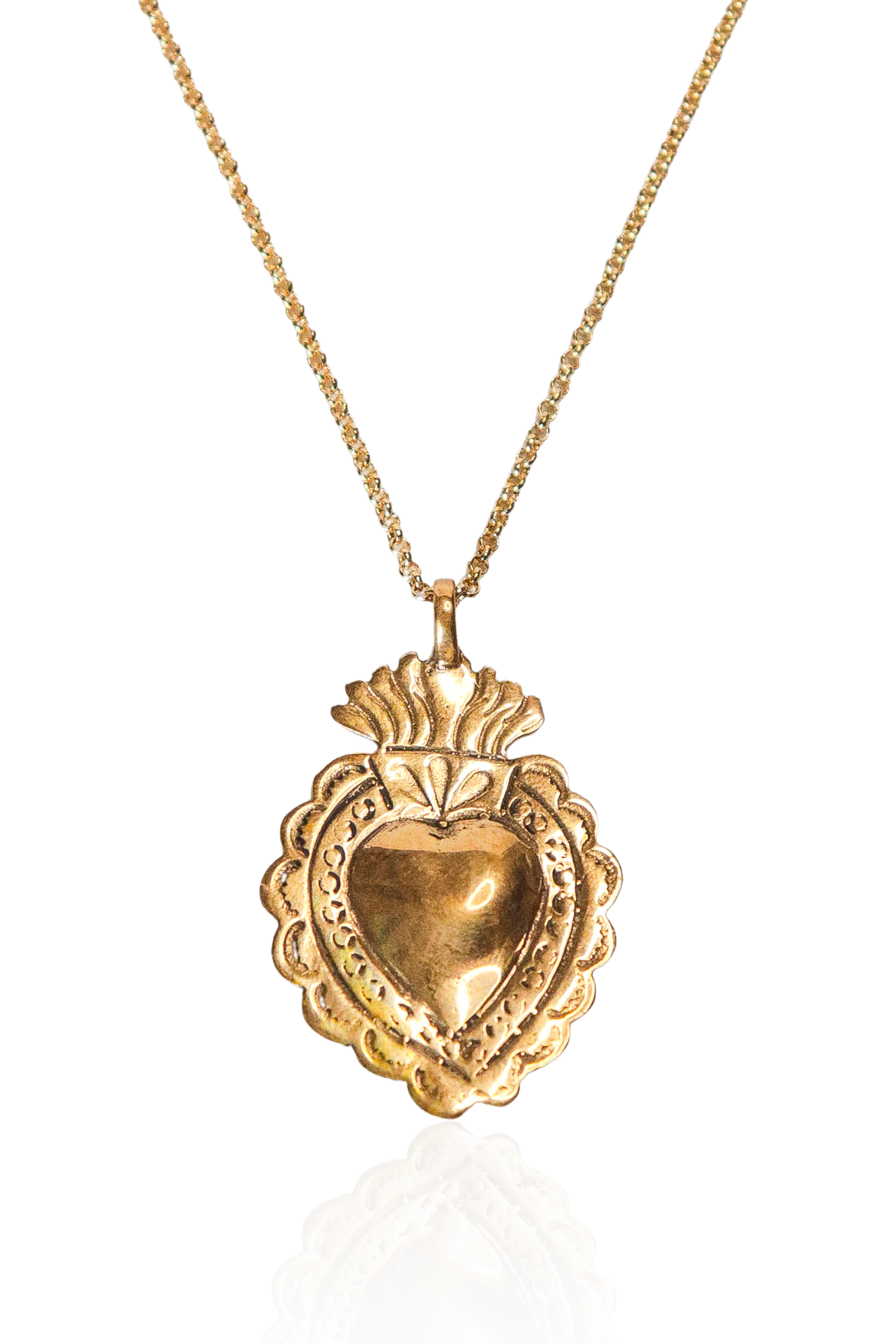 Sacred Heart Pendant Necklace