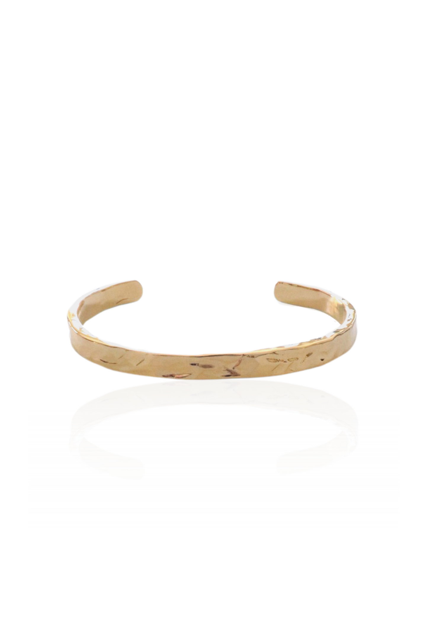 Hammered Simple Cuff Bracelet
