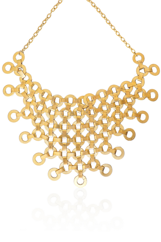 Multi Circle Triangle Necklace
