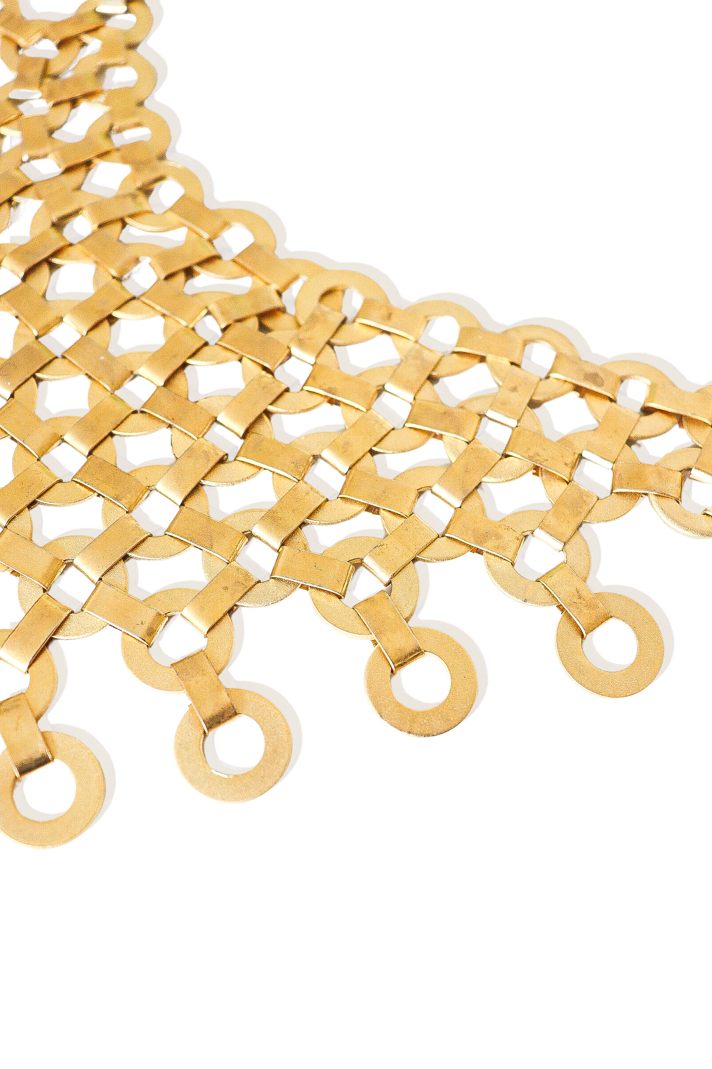 Multi Circle Triangle Necklace