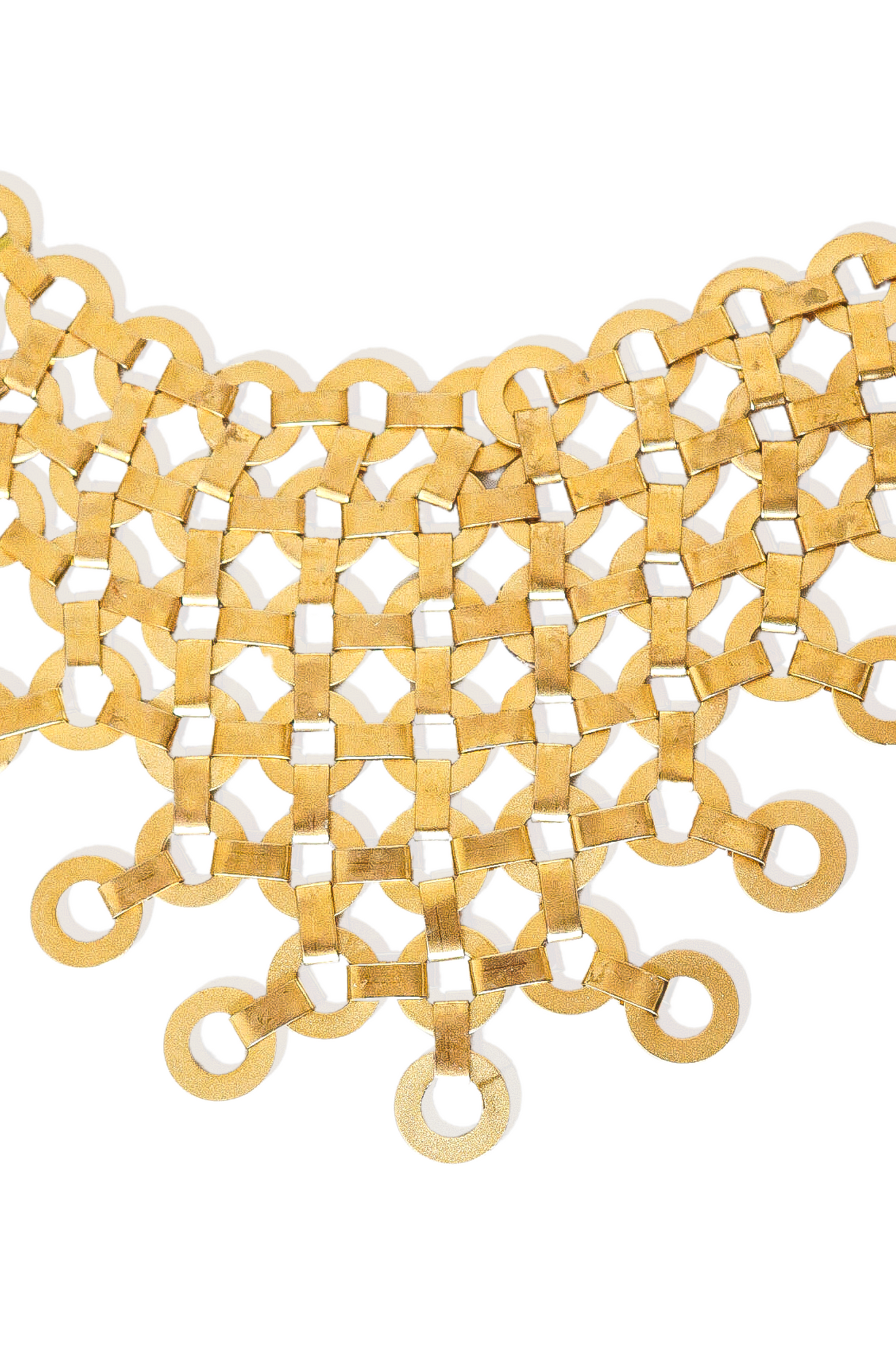 Multi Circle Triangle Necklace