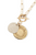 Two-Tone Double Coin Necklace
