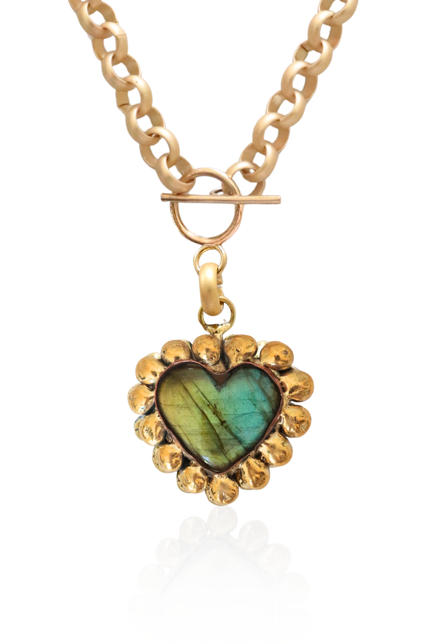 Bold Heart Chain Necklace