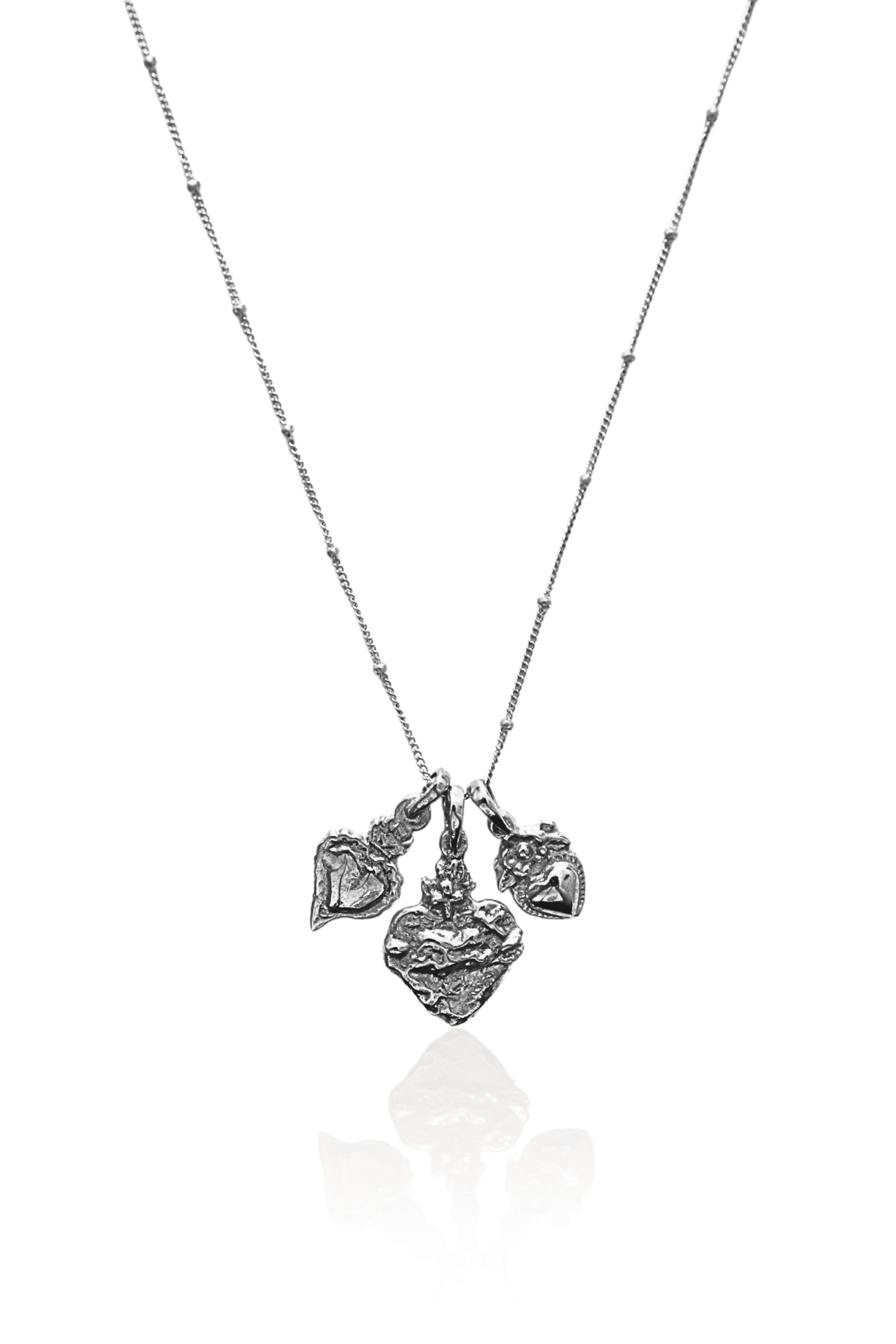 Hearts of Silver Necklace