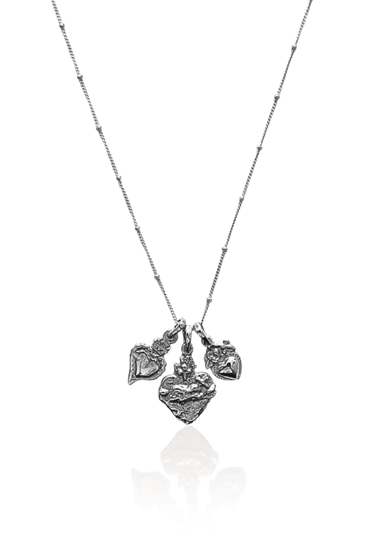 Hearts of Silver Necklace