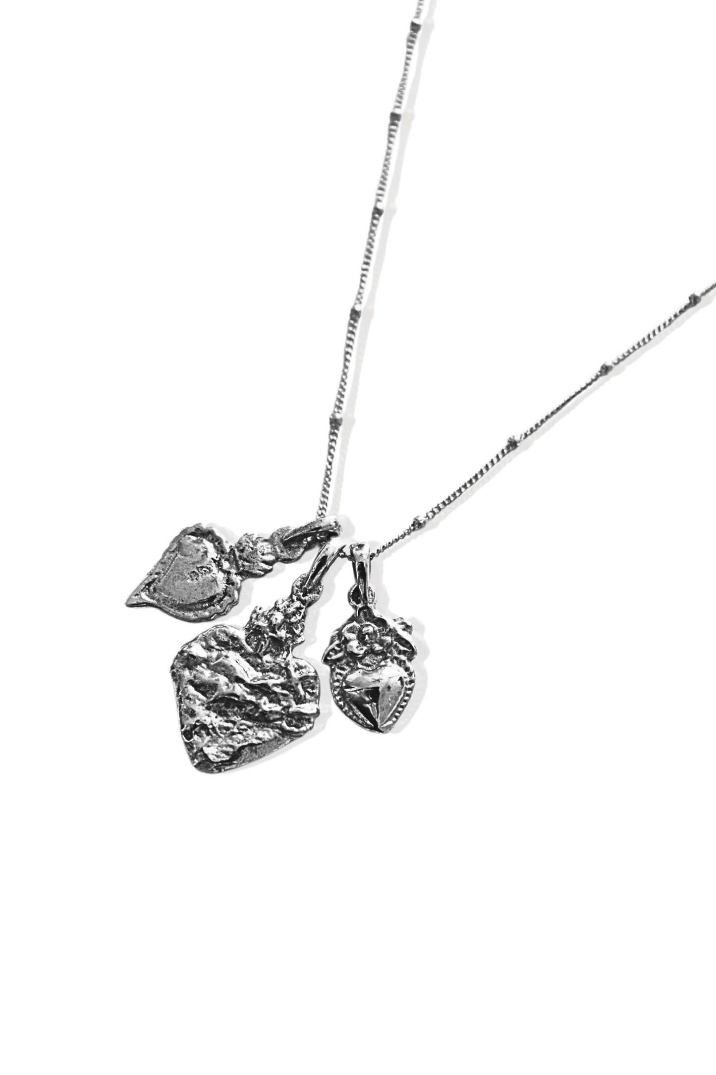 Hearts of Silver Necklace