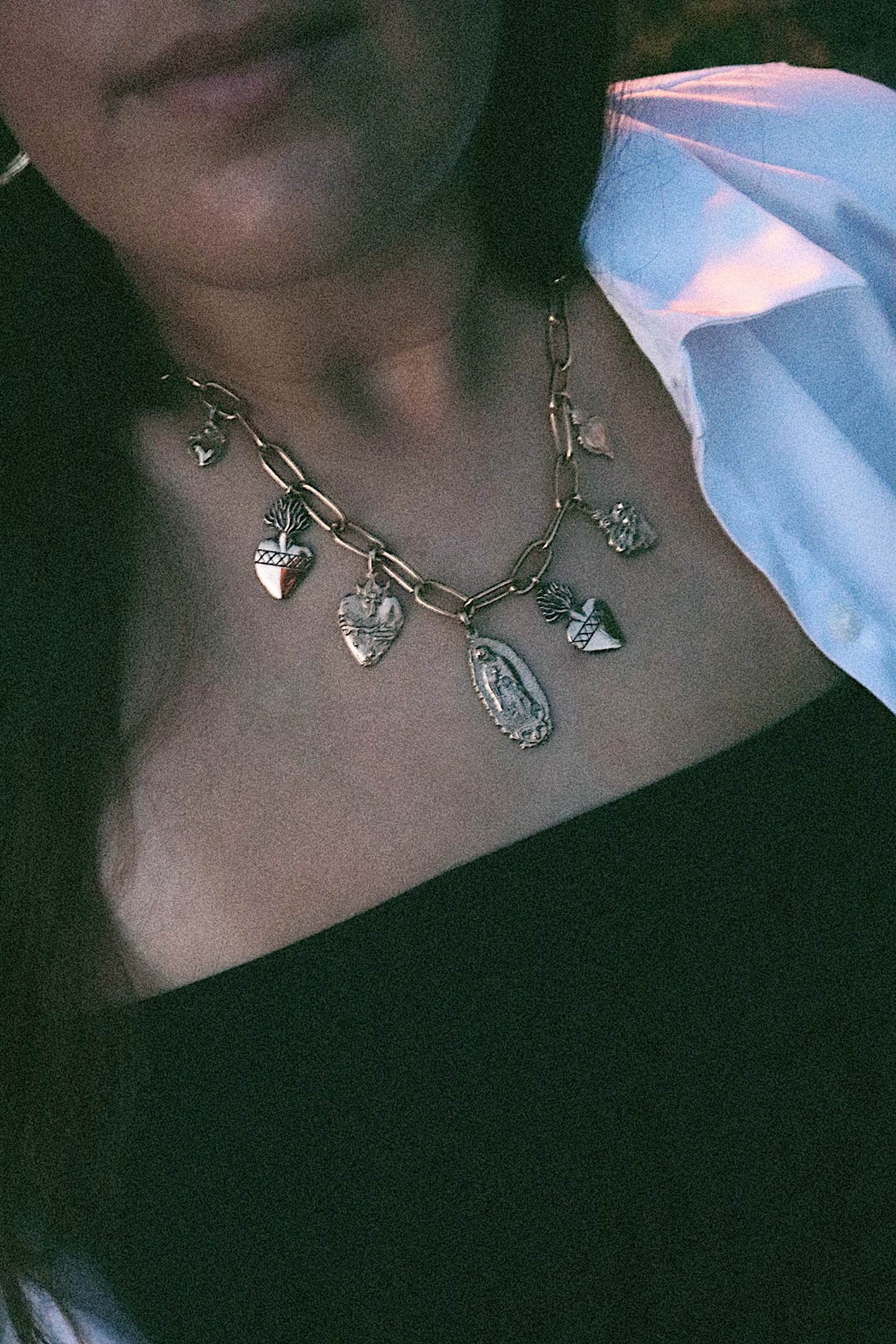 Virgin of Guadalupe Charm Necklace