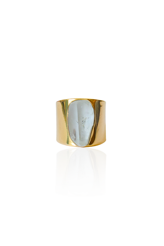Crystal Quartz Statement Ring