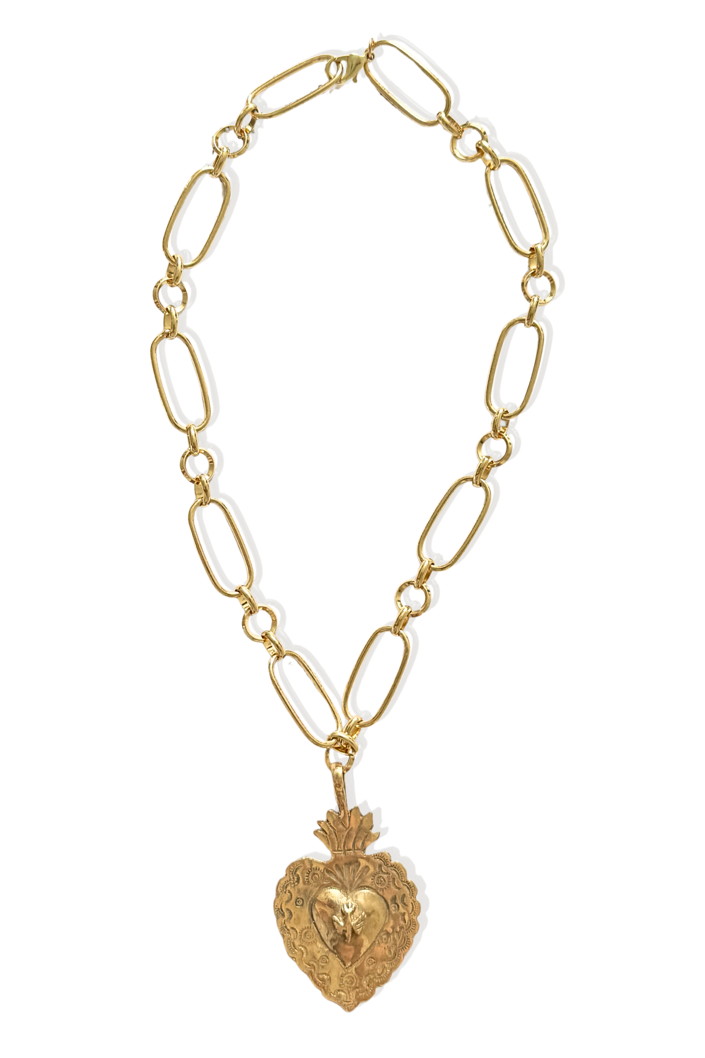 Divine Dove Sacred Heart Necklace