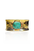 Hammered Turquoise Cuff Bracelet