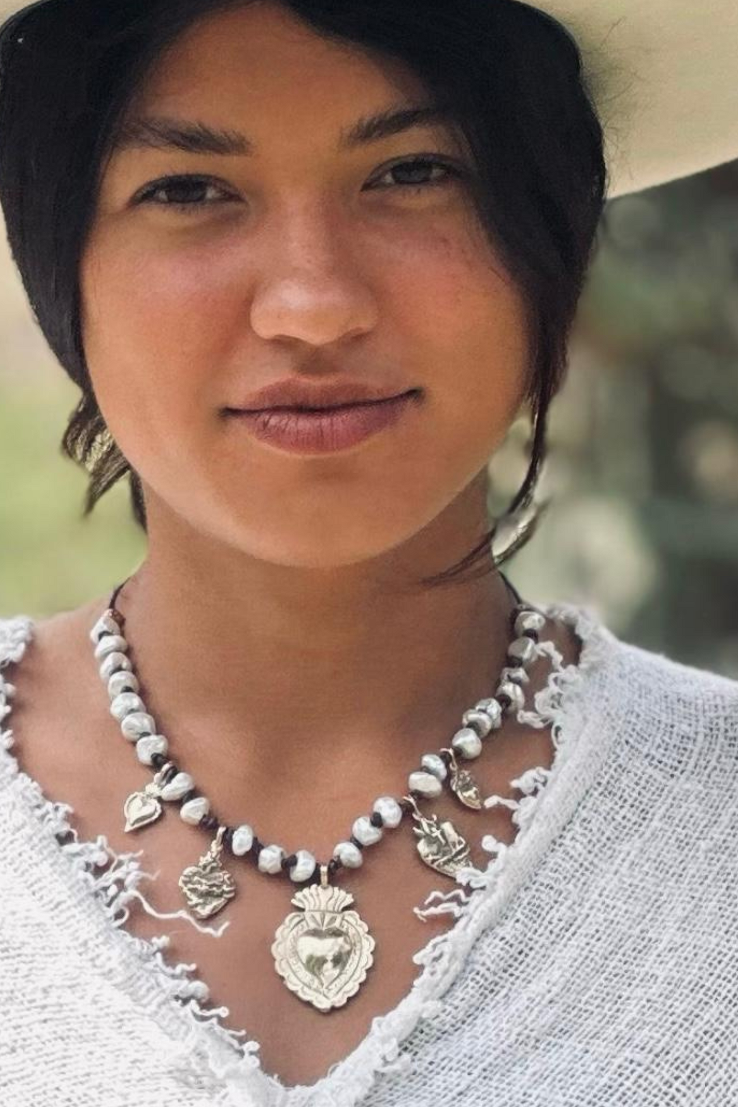 Eternal Hearts Pearl Necklace