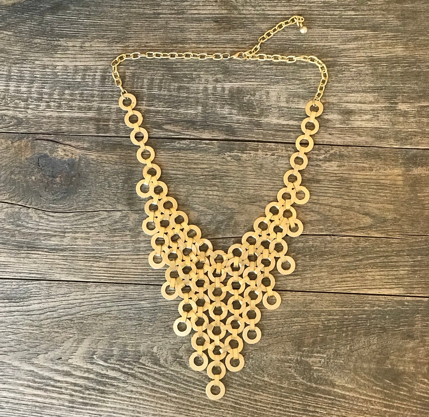 Multi Circle Triangle Necklace