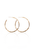 Thin Hammered Hoop Earrings