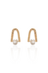 Pearl Arch Stud Earrings