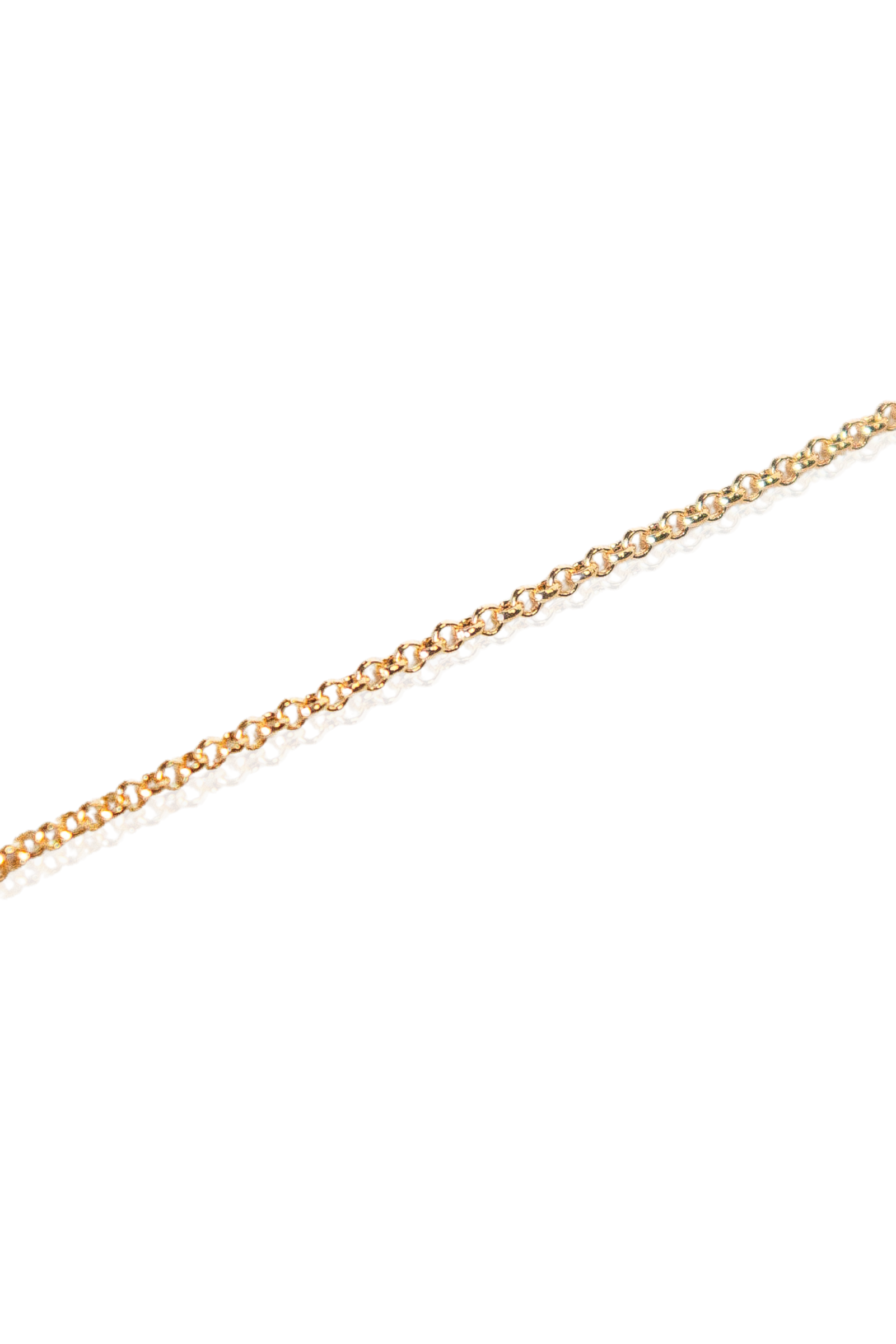 Close-up of classic chain in gold-filled
