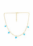 Dainty Turquoise Flower Necklace