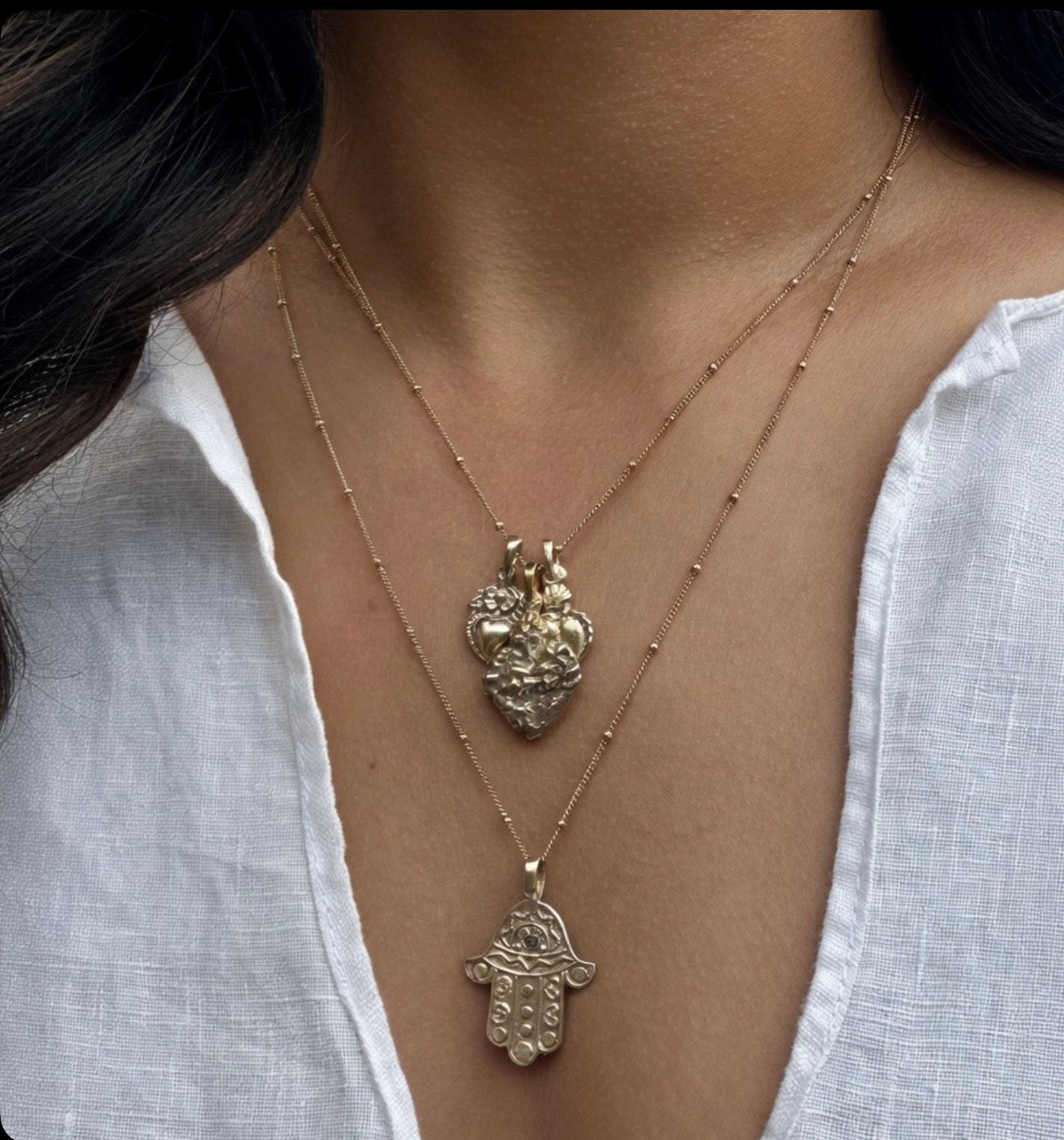 Hearts of Gold Necklace