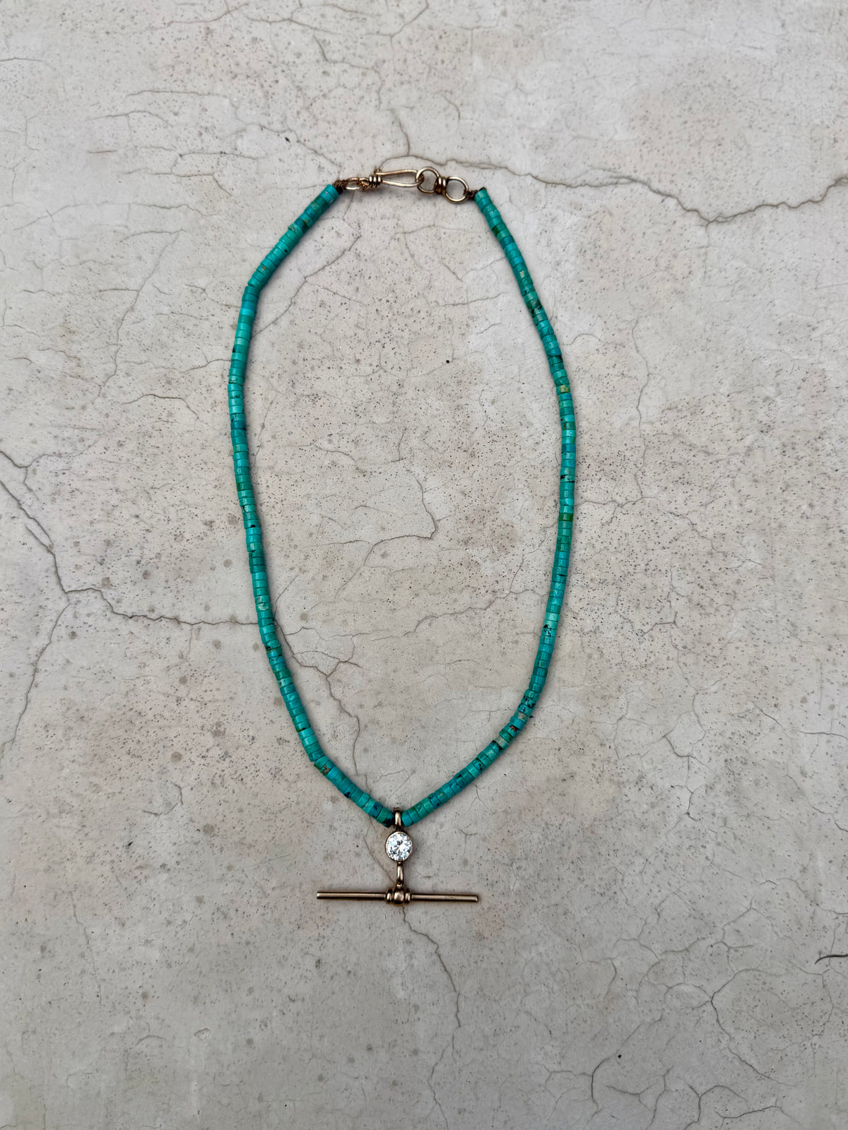 Turquoise T-Bar Necklace