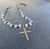 Simple Ethiopian Cross Pearl Necklace