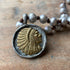 Native American Pearl and Leather Necklace
